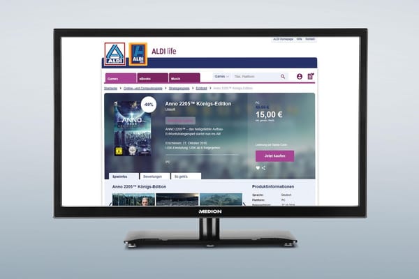 Aldi erweitert Life-Plattform um Games