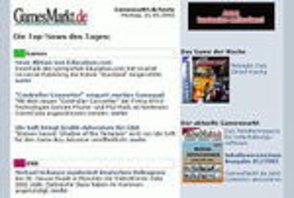 "GamesMarkt.de heute" - jetzt als HTML-Newsletter