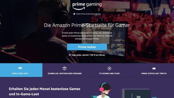 Twitch Prime wird zu Prime Gaming