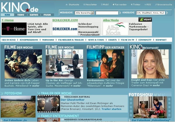 kino.de baut Marktführerschaft aus