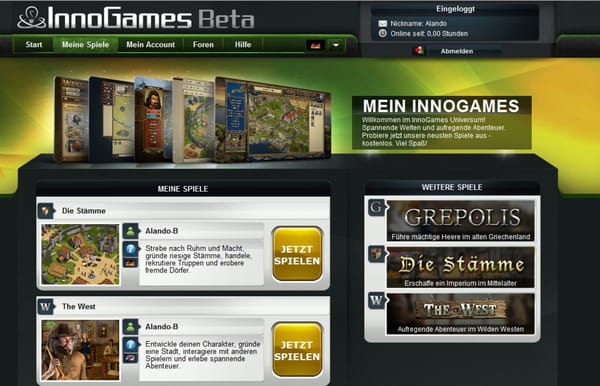InnoGames startet Spieleportal