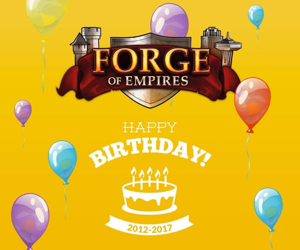 Fünfjähriges für "Forge of Empires"