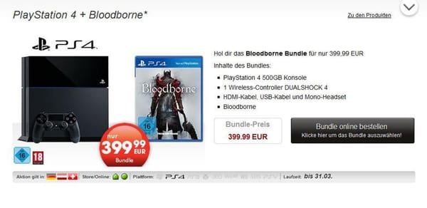 GameStop schnürt "Bloodborne"-Bundle