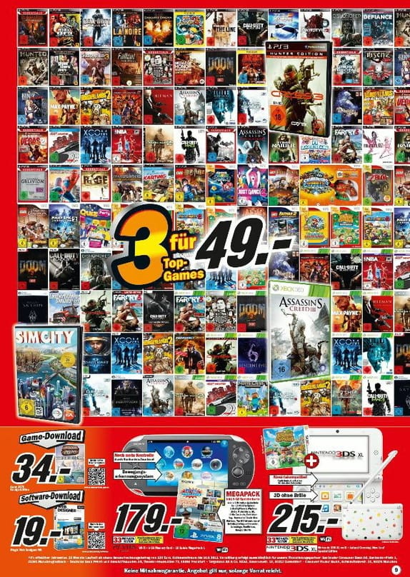 Media Markt verkauft "3 für 49"