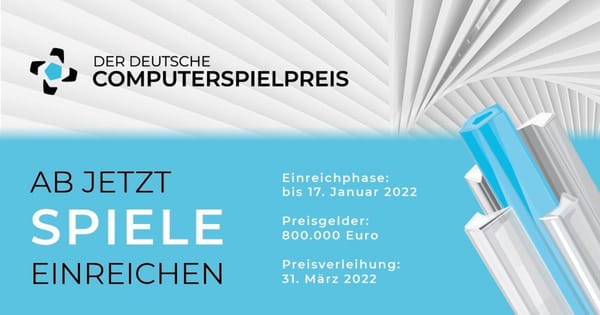 Deutscher Computerspielpreis 2022: Termin und Einreichungsphase