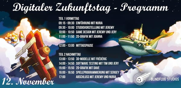 Blindflug Studios geben Schulkindern Einblick in Arbeitsalltag