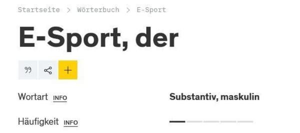 E-Sport: Duden legt Schreibweise fest