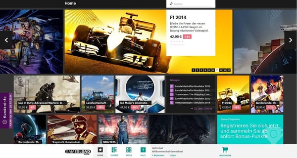 Gamesload startet in frischem Gewand neu