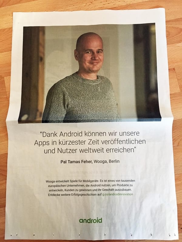 Google wirbt mit Wooga als Testimonial