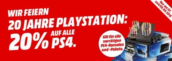 Media Markt feiert 20 Jahre PlayStation