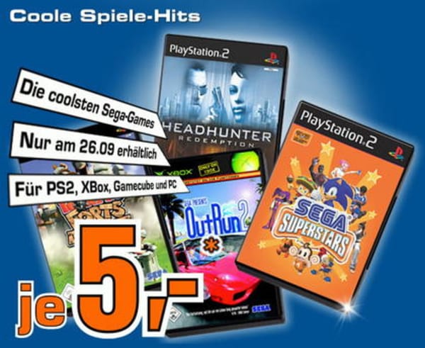 Saturn: Sega-Hits zum Schnäppchenpreis