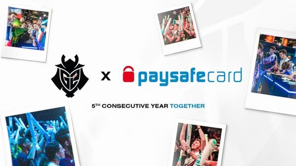 paysafecard und G2 Esports verlängern zum 5. Mal ihre Partnerschaft