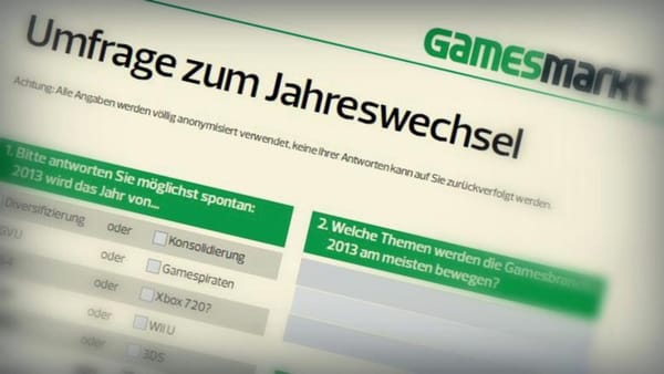 Ihre Meinung zählt! GamesMarkt-Umfrage fürs Jahr 2016