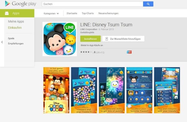 Disneys Mobile-Millionenhit "Tsum Tsum"