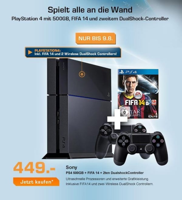 PS4: Saturn legt zweiten Controller bei