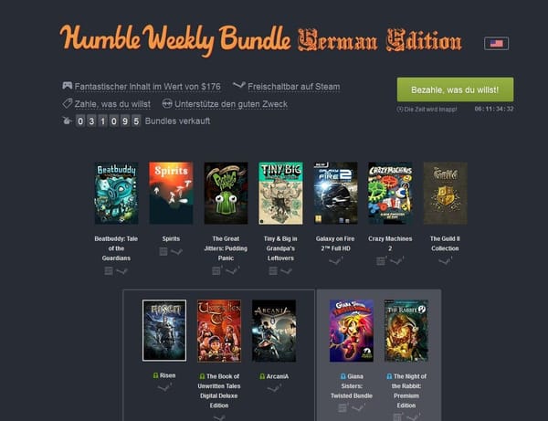 Indies schmeißen für "Humble Bundle German Edition" zusammen
