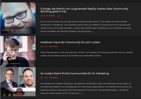 Hamburg Games Conference veröffentlicht Jubiläums-Programm