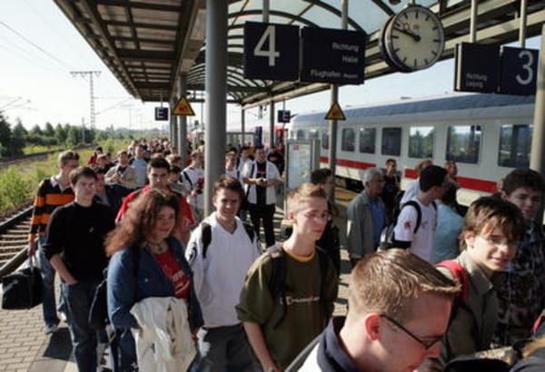 Mit dem Sonderzug nach Leipzig