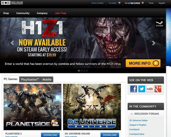 Sony trennt sich von SOE