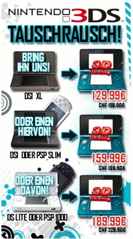 GameStop startet 3DS-Aktion