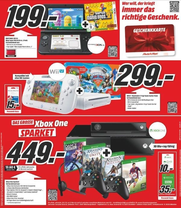 Xbox One im "Großen Sparpaket" bei Media Markt