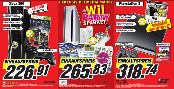 PS3, Xbox und Wii Entertainmentschwerpunkt bei Media-Markt-Aktion