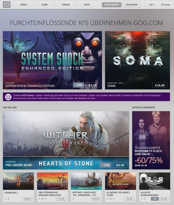 GOG.com zufrieden mit Deutschland-Start