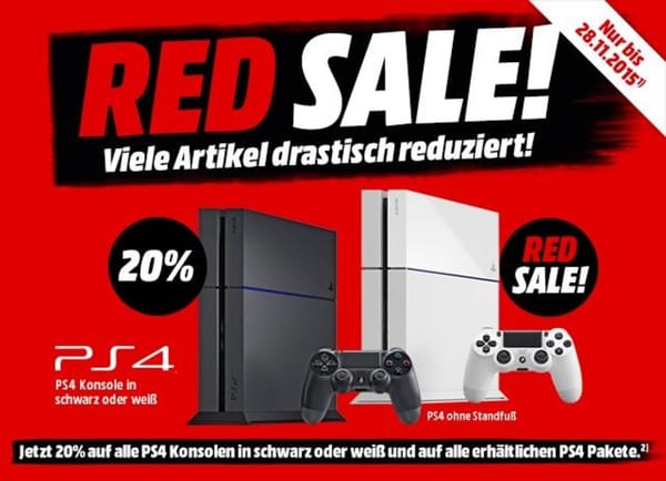 MediaMarkt lockt mit großen PS4-Rabatten