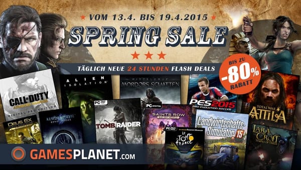 Gamesplanet feiert den Frühling mit satten Rabatten