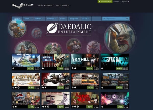 Daedalic feiert auf Steam
