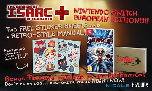 US-Bonusitems auch in EU-Version von "The Binding of Isaac"