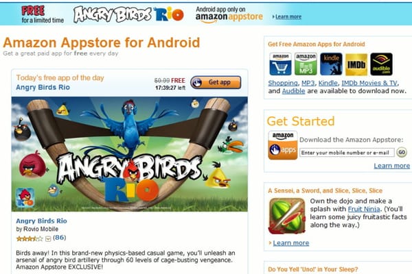 Amazon Appstore startet holprig, Apple klagt