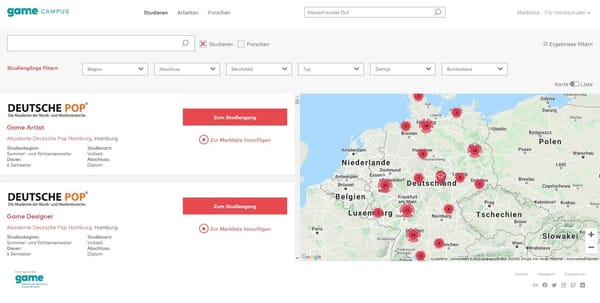 game startet neue Website für angehende Studierende