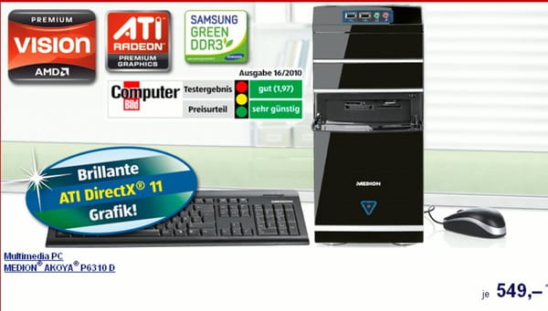 Aldi lockt mit Technik-Schnäppchen