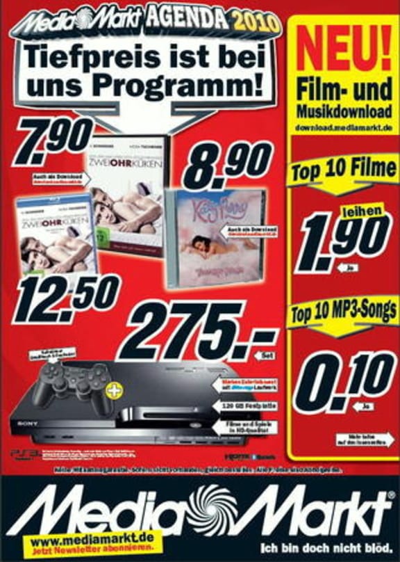 PS3 ist Games-Star im neuen MM-Entertainmentprospekt