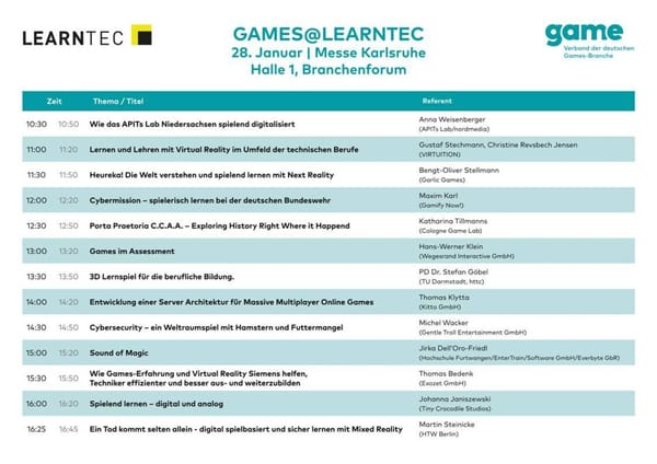 "Games@Learntec" thematisiert Serious Games