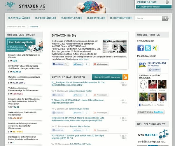 Online-Geschäft beflügelt Synaxon