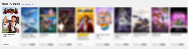 "Forge of "Empires im Microsoft Store erhältlich
