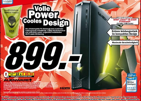 Media Markt führt Alienwares "Konsolenkiller"