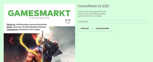 GamesMarkt 3: Neue Ausgabe verfügbar!