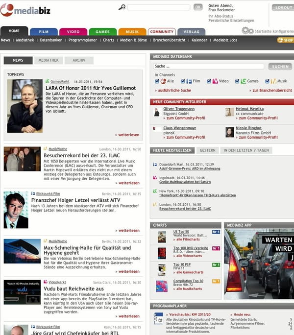 mediabiz.de mit 20-prozentigem Zuwachs weiter auf starkem Wachstumskurs