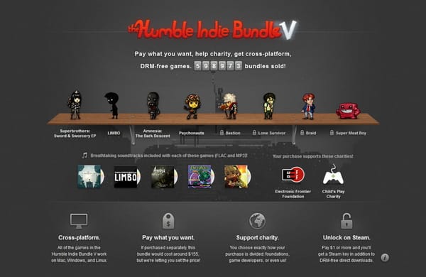 Indie-Bundle macht fünf Mio. Umsatz