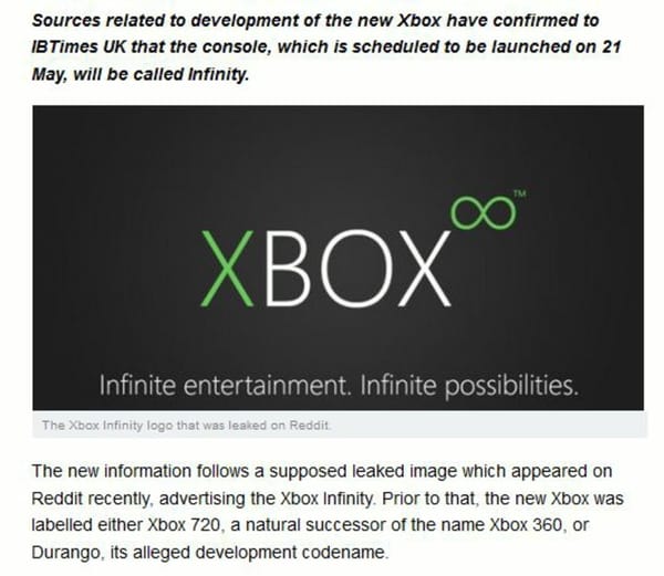 Neue Xbox: Gerüchte um Namen "Infinity" verdichten sich