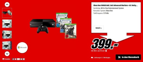 Bundle-Wahnsinn: Media Markt wertet "Assassin's Creed"-Doppel auf