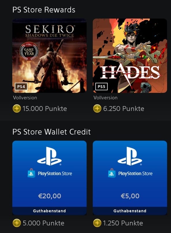 Update: PlayStation Stars live in Europa, Prämien enthalten Vollversionen und Guthaben