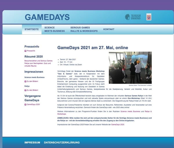 GameDays finden komplett virtuell statt