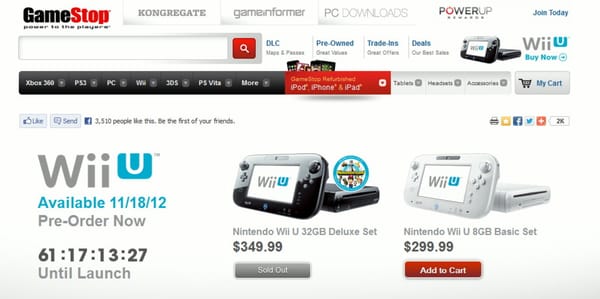 USA: Große Wii-U-Version bei GameStop ausverkauft