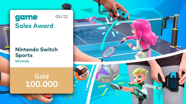 game Sales Award im Mai für "Nintendo Switch Sports"