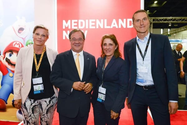 Get-Together am NRW-Stand