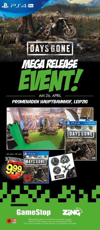GameStop veranstaltet Release Event für "Days Gone"